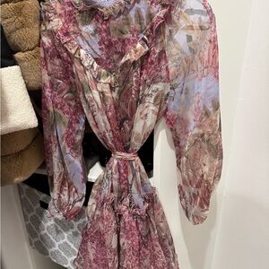 Designer inspired Botanica Boutique Floral Sheer Dress